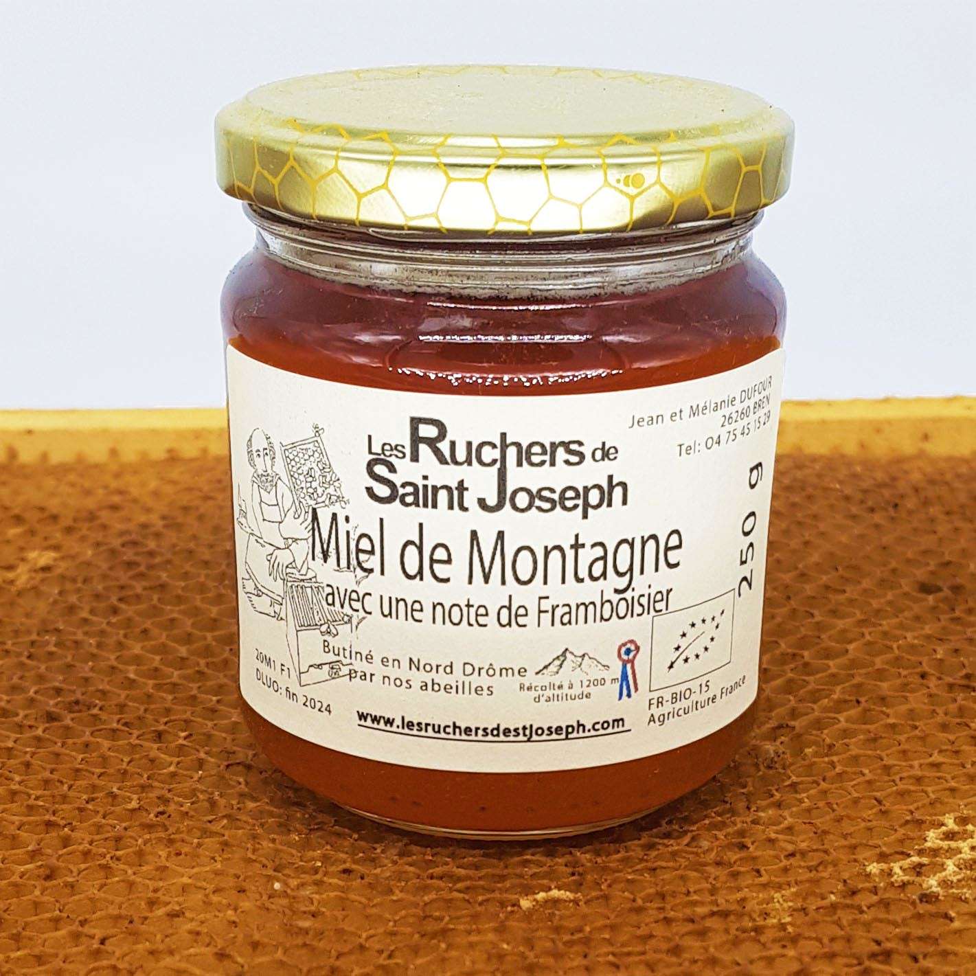 Miel de lavande lavandin récolté en Drôme provençale, fruité et doux